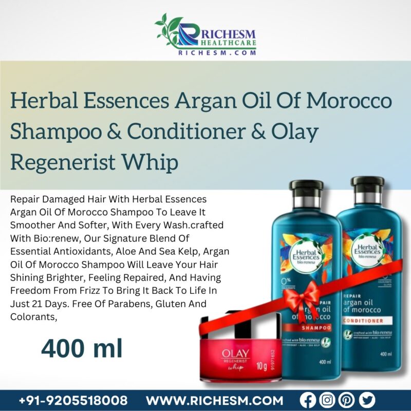 Herbal Essences Argan Oil of Morocco Shampoo Conditioner Nourish and Revitalize Your Hair