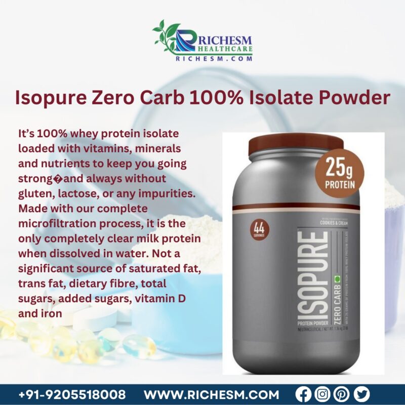 Isopure Zero Carb 100 Isolate Powder Pure Protein for Peak Performance