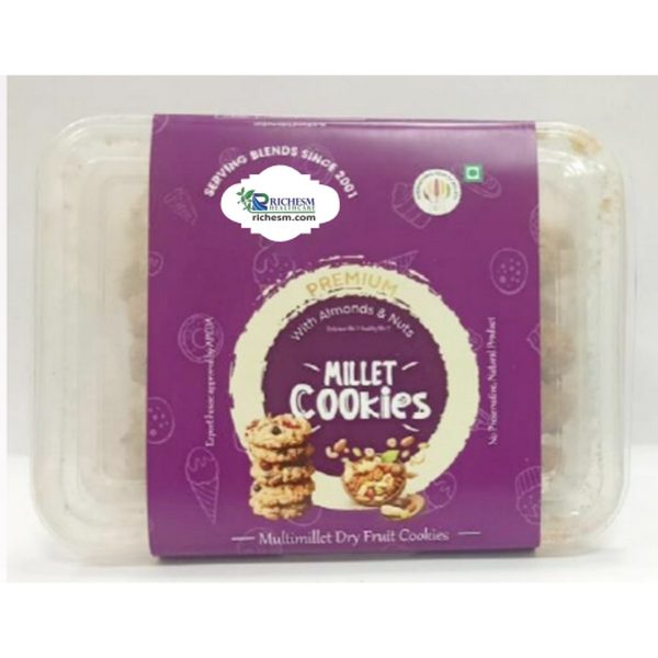 Richesm Healthcare 100 Natural High Protein Dry Fruit Cookies 150 Gm 600x600 1