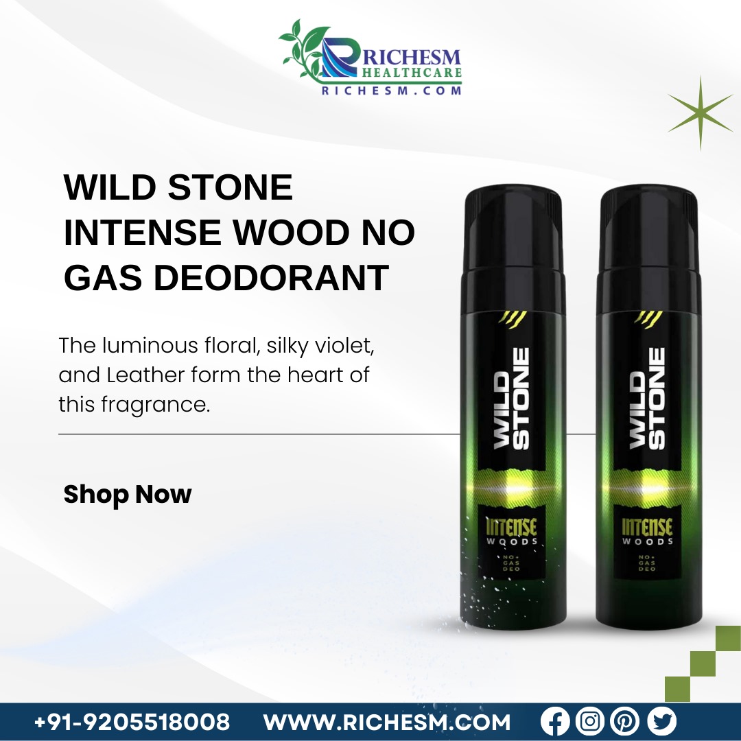 Stay Fresh Without Compromise Wild Stone Intense Wood No Gas Deodorant