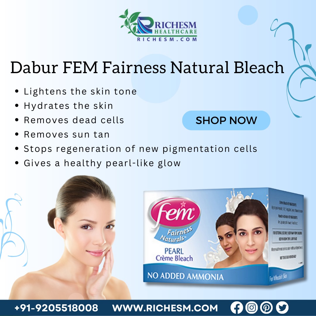 Dabur FEM Fairness Natural Bleach Unveil Your Radiant Glow