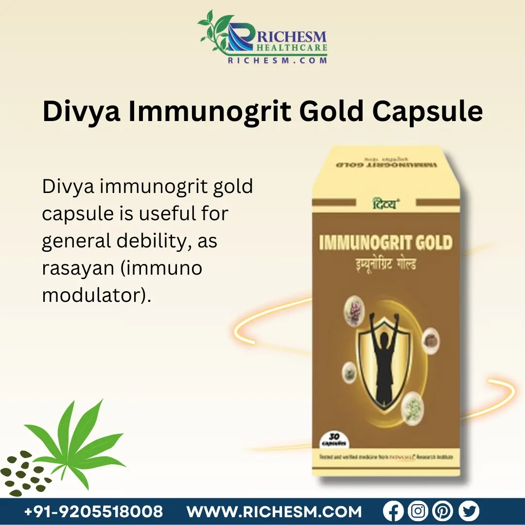 Divya Immunogrit Gold Capsule Strengthen Your Immunity with Ayurvedic Excellence