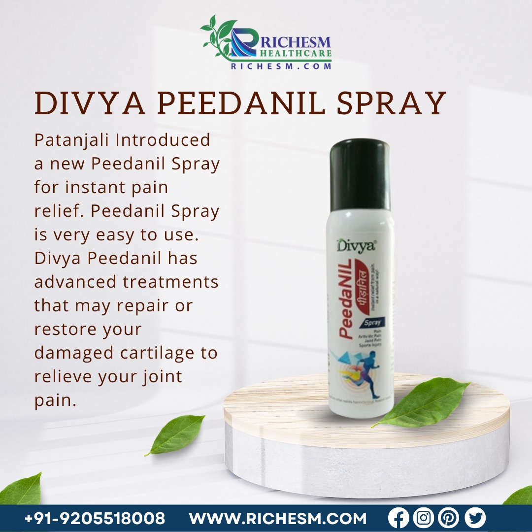 Divya Peedanil Spray Fast Acting Relief for Pain and Discomfort