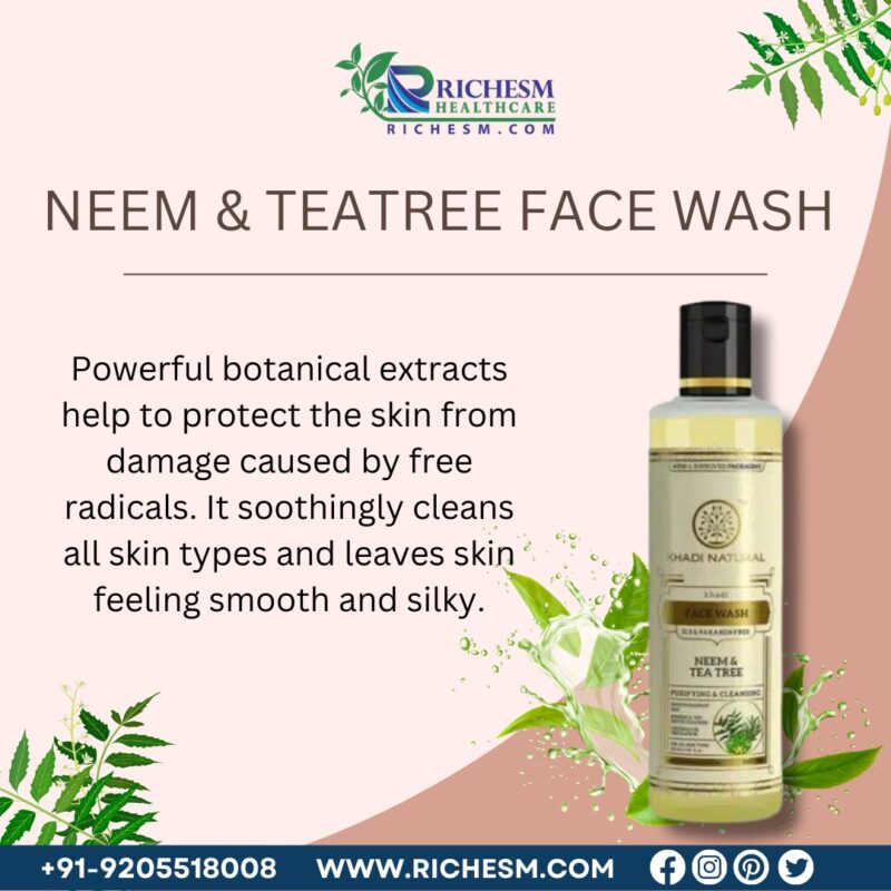 Neem Tea Tree Face Wash Natural Clarity and Freshness for Your Skin