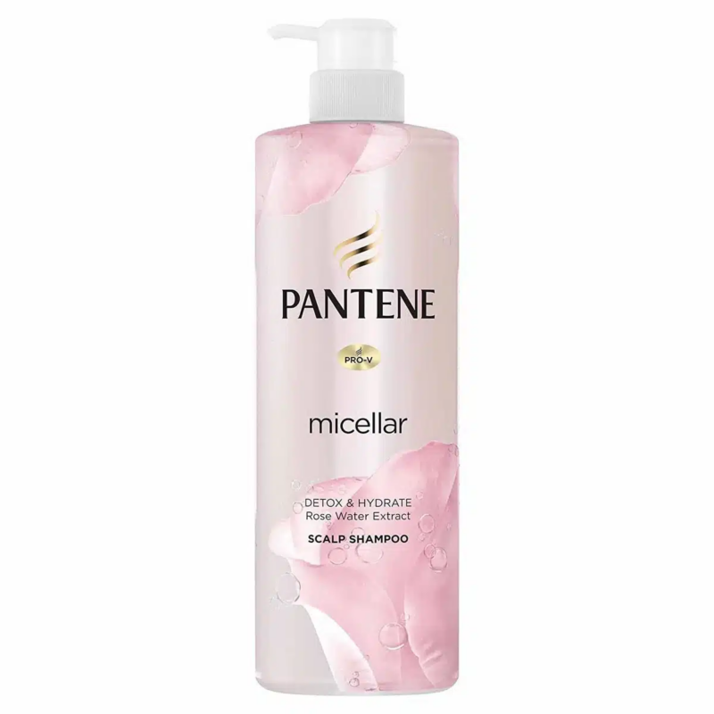 Pantene Pro V Micellar Detox Hydrate Rose Water Extract Scalp Shampoo 530ml Product Of Thailandjpg