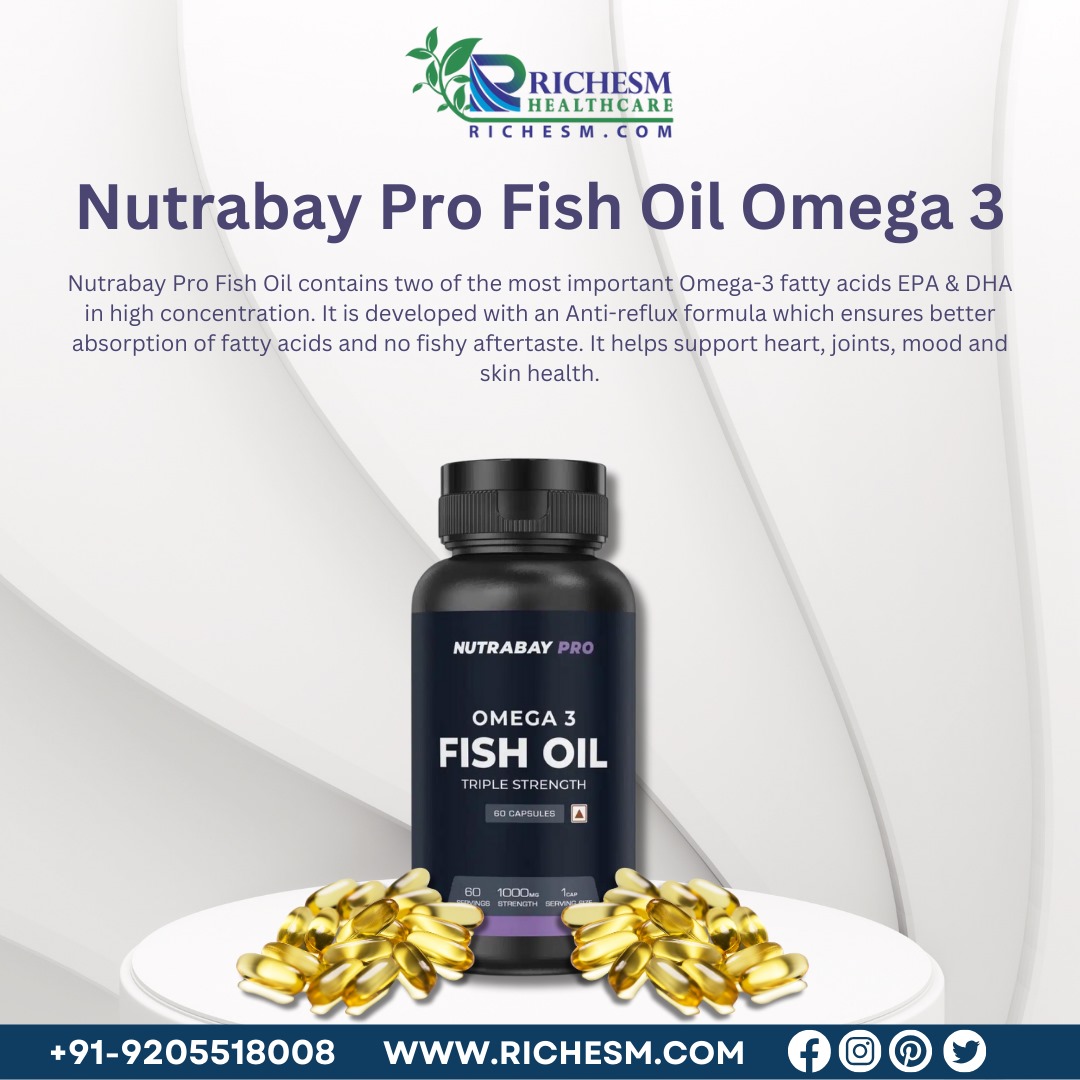 Support Your Well Being Nutrabay Pro Omega 3 Fish Oil for Heart and Brain Health