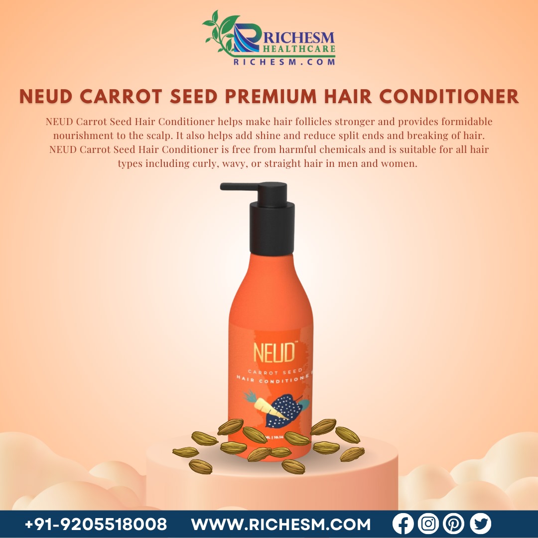 Unveiling Natures Secret for Silky Hair NEUD Carrot Seed Premium Hair Conditioner